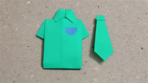 Origami T Shirt And Tie Youtube