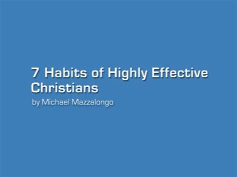 7 Habits of Highly Effective Church Members: Christians, Ministers ...