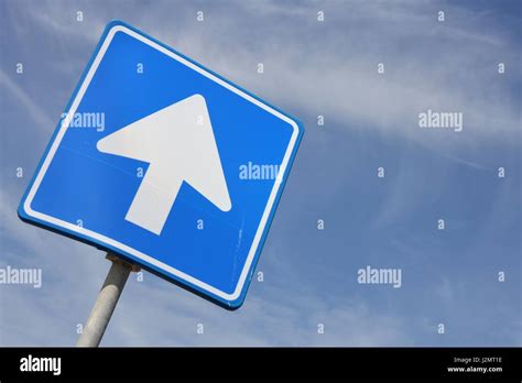 Dutch Road Sign One Way Road Stock Photo Alamy