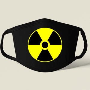 Nuclear Radiation Symbol Mask Danger Mask Cotton Face Mask Etsy