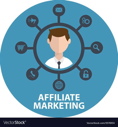 Icon Of Affiliate Marketing Royalty Free Vector Image