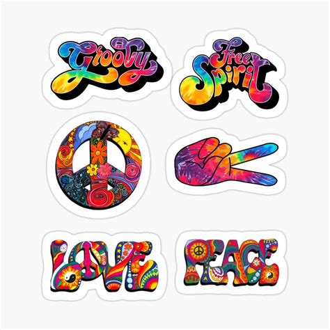Trippy Hippie Sticker By Vishalsiewdass Hippie Sticker Cute Stickers