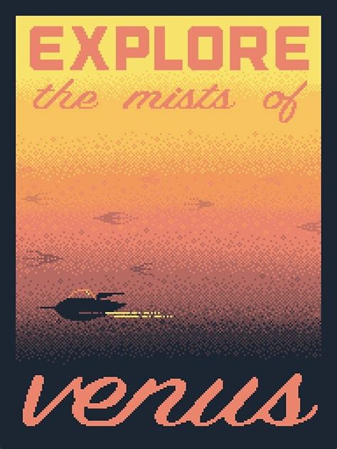 Venus Space Tourism Travel Poster Posters By Sp8cebit Redbubble