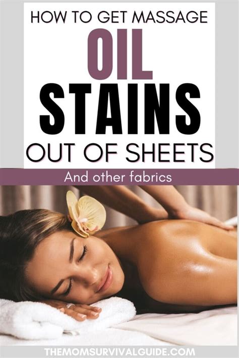 how to get massage oil stains out of bed sheets and other fabrics the mom survival guide