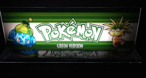 Pokemon Green Version The Arcade Light 4 X 11 Etsy