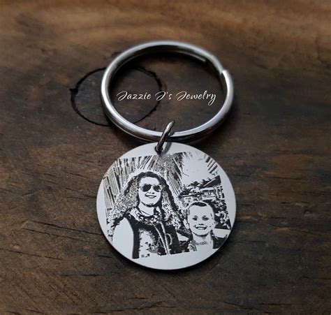 Engraved Photo Keychain Picture Keychain Photo Engraved