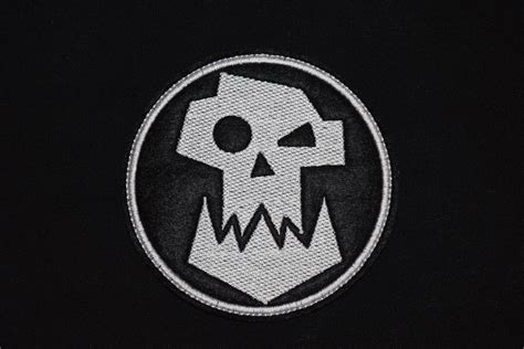 Warhammer 40k Ork Patch Logo Symbol Jacket Sew On Applique