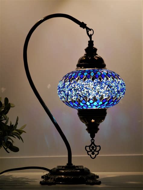 Turkish Lamp Blue Diamond Beads Turkish Lamps Mosaic Lamp Turkish