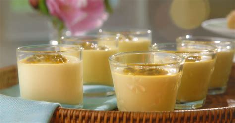 Mary Berry passion fruit pots with sweet lemon crisps recipe on Mary Berry's Foolproof Cooking ...
