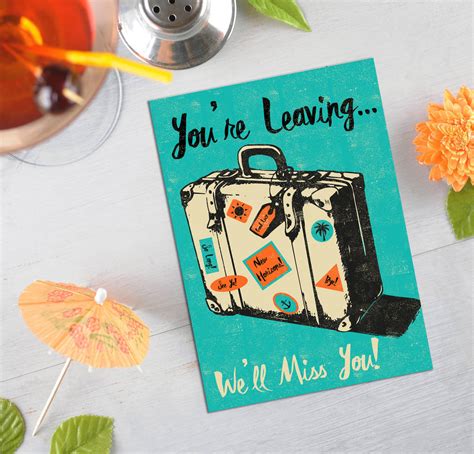 you're leaving card by rocket 68 | notonthehighstreet.com