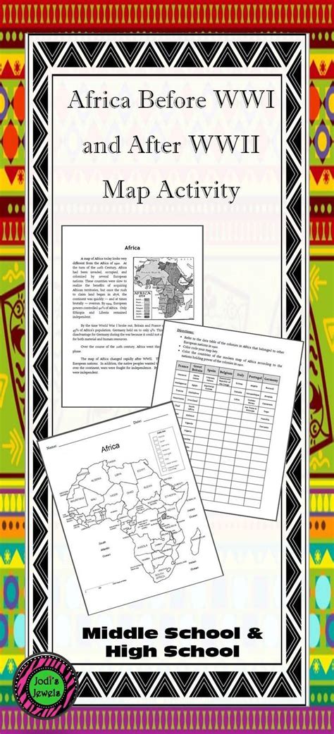 Africa Before Wwi And After Wwii Social Studies Middle School 7th