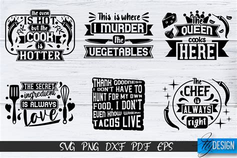 Cutting Board Svg Bundle Kitchen Svg Funny Quotes Vol 2 By Fly Design Thehungryjpeg