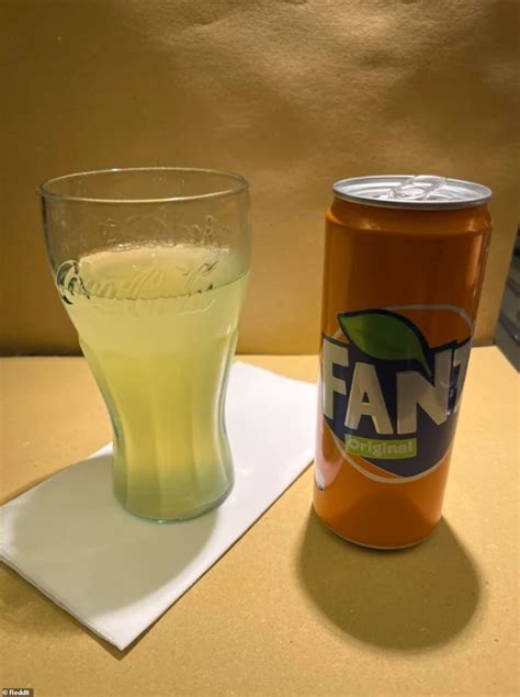 Us Shopper Sparks Uproar About The Color Of Fanta In Italy Daily Mail Online