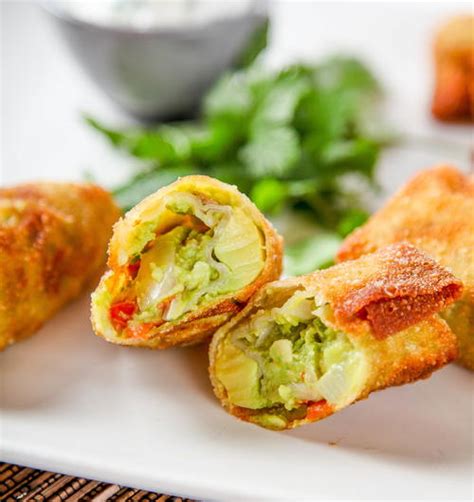 I got to try out bj's for our company lunch. Avocado Egg Rolls | AllFreeCopycatRecipes.com