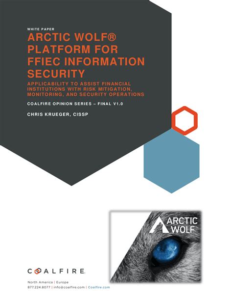 Arctic Wolf Platform For Ffiec Information Security