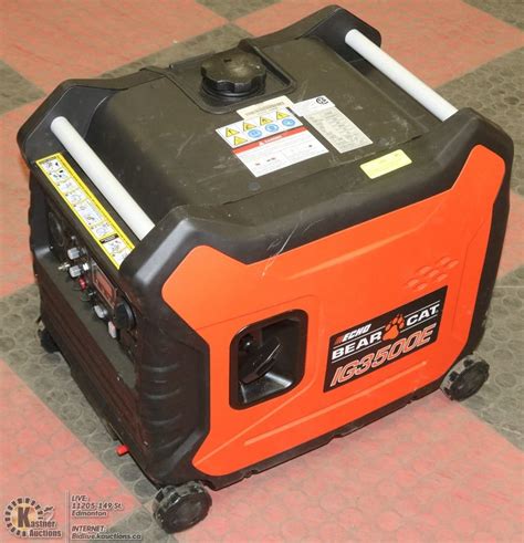 Echo Bear Cat 1g3500e 3500w Quiet Power Generator Kastner Auctions