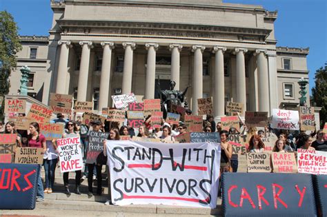 Hundreds Protest Columbia Universitys Handling Of Sexual Assault Cases