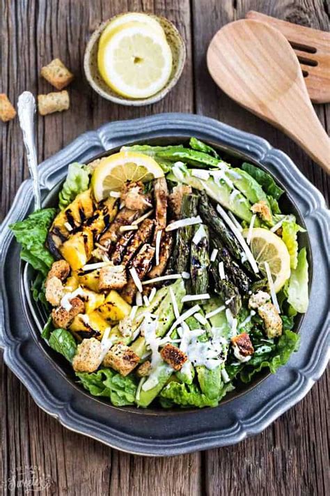 Oh, i do so love a good caesar salad, but more often than not, unless i make it myself, i am always always disappointed. Grilled Pineapple Teriyaki Chicken Caesar Salad - Life Made Sweeter