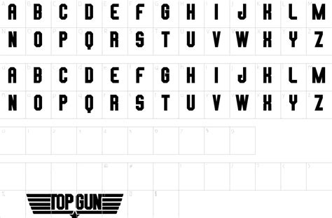 Top Gun Font 1001 Free Fonts