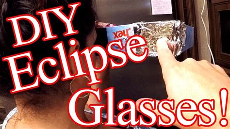 Diy Solar Eclipse Viewing Glasses Youtube