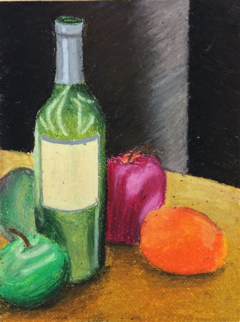 Oil Pastel Still Life Kristen Alexandra Lowe