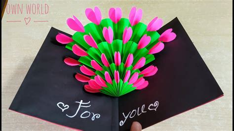 Love love love all of these adorable card ideas craftiness. Beautiful Birthday Greeting Card Idea | DIY Birthday pop ...