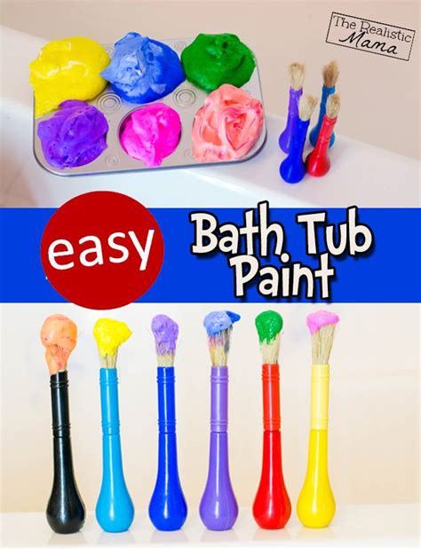 The first are the store bought kind like these. Homemade Bathtub Paint | Craft activities for kids, Crafts ...
