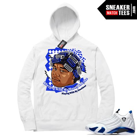 For the first outfit, start with the jordan jumpman air fleece pullover hoodie in black. Hyper Royal 14s Match Hoodie Big Worm | Sneaker Match Tees