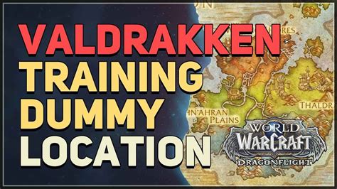 Valdrakken Training Dummy Location Wow Dragon Isles Youtube