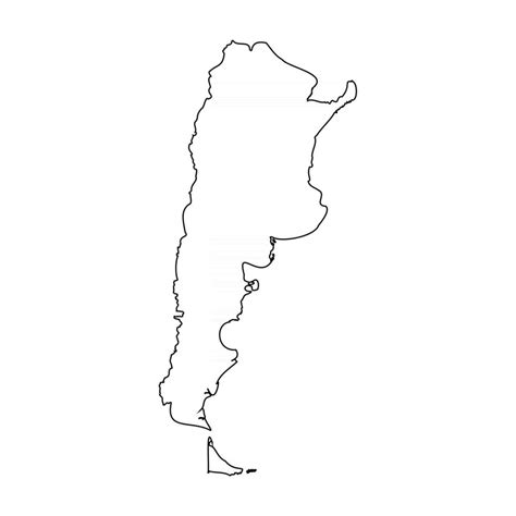 Mapa De Contorno Y Silueta De Argentina Vector Vrogue Co