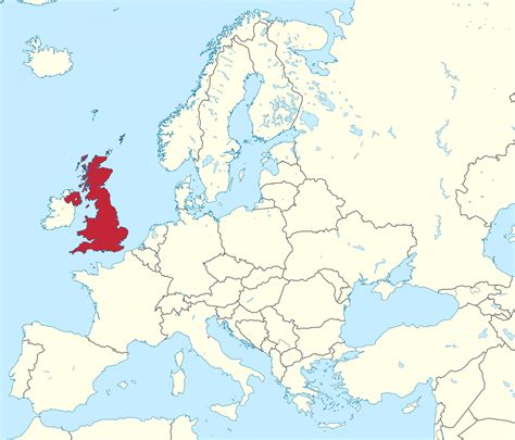 Reino Unido Uk En El Mapa Mundial Países Circundantes Y Ubicación En