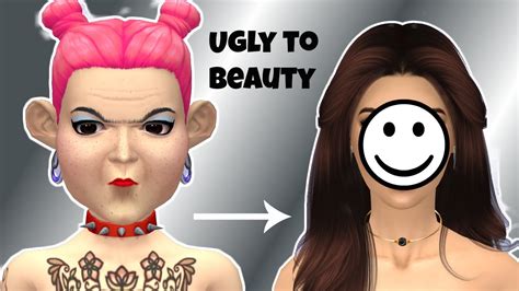 Ugly To Beauty Challenge Sims 4 Cas Youtube