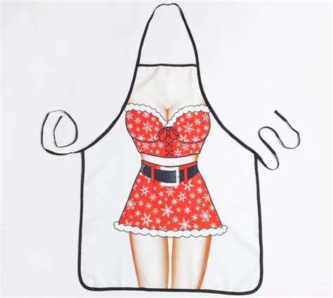 Freeshipping Christmas Aprons Adult Aprons Women Dinner Party Cooking Apron Christmas Party