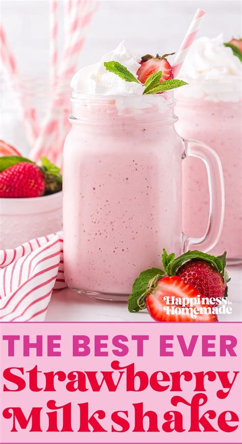This Is The Best Strawberry Milkshake Recipe Ever Lemon Juice Maple
