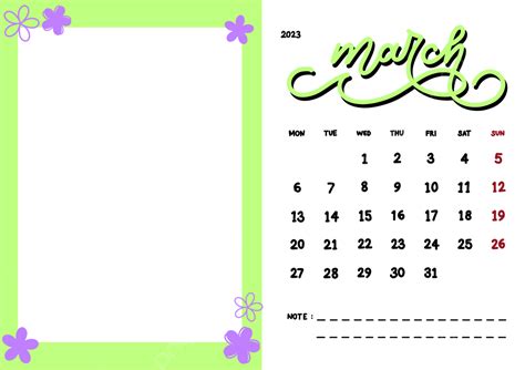 Calendar Png Vertical Calendar Calendar March Cute Calendar Clipart