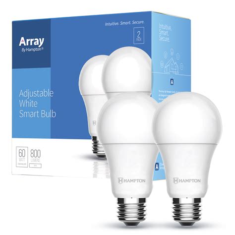 Array By Hampton Adjustable White A19 Wi Fi Smart Led Light Bulb 2
