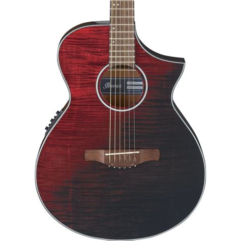 Ibanez Aewc32fm Rsf Electro Acoustic Guitar Red Sunset Fade