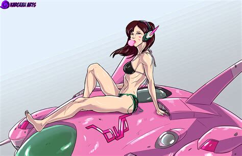 Pin Up D Va By Izzykargeau Hentai Foundry
