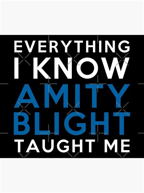 Everything I Know Amity Blight Poster By 2girls1shirt Redbubble