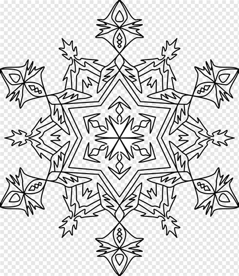 Snowflake Winter Hexagonal Snow Design Pattern Png Pngwing