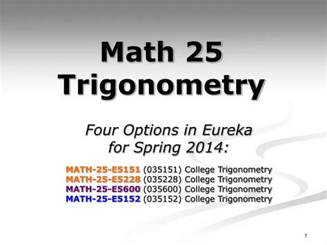 Ppt Math 25 Trigonometry Powerpoint Presentation Free Download Id