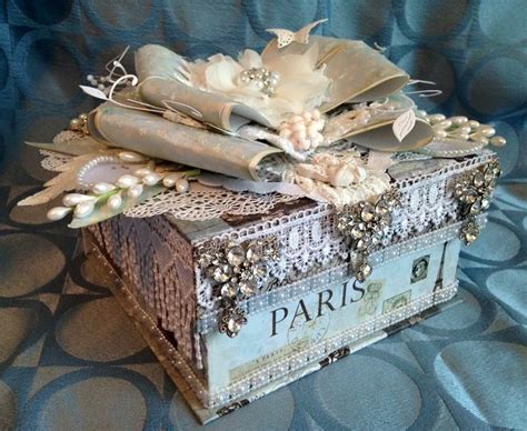 Pin By Bobbi Ann Cook On Altered Boxes Wedding Boxes Shabby Chic