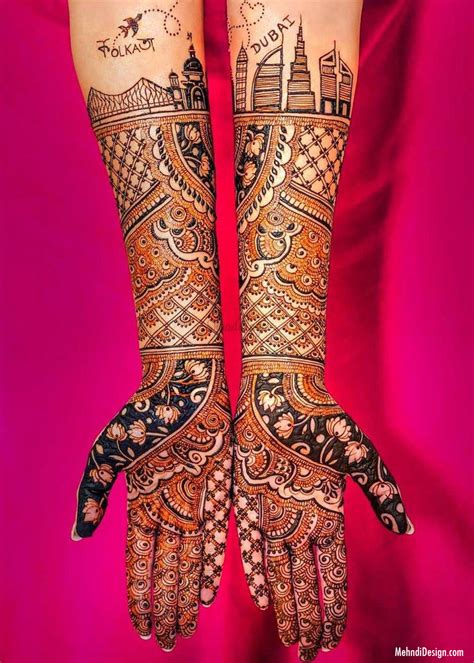 Bridal Mehndi Design For Back Hand Image