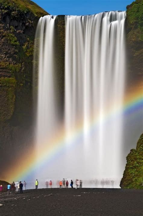 Rainbow Waterfall Beautiful Waterfalls Skogafoss Waterfall