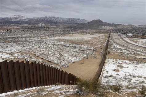 Wall That Divides The Border Between Mexico And The United States