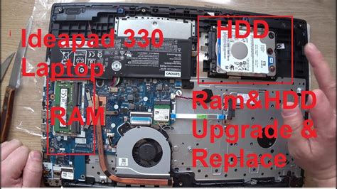 Lenovo Ideapad 330 How To Change Ram And Hdd Youtube
