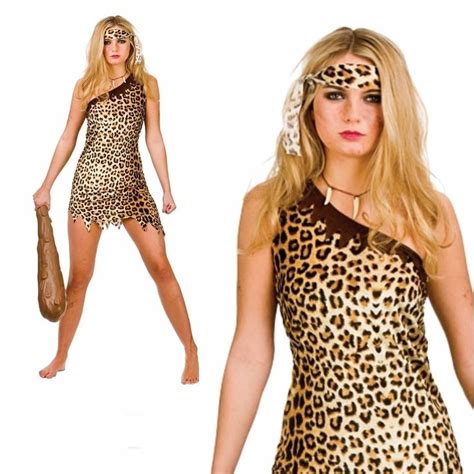 cute cave girl ladies fancy dress costume caveman themed party outfit 6 20 flinstones fancy