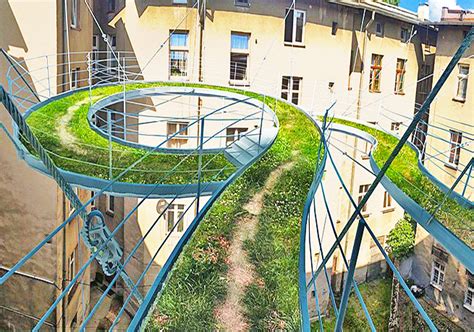 Suspended Green Pathway Is An Unexpected Alternative To A