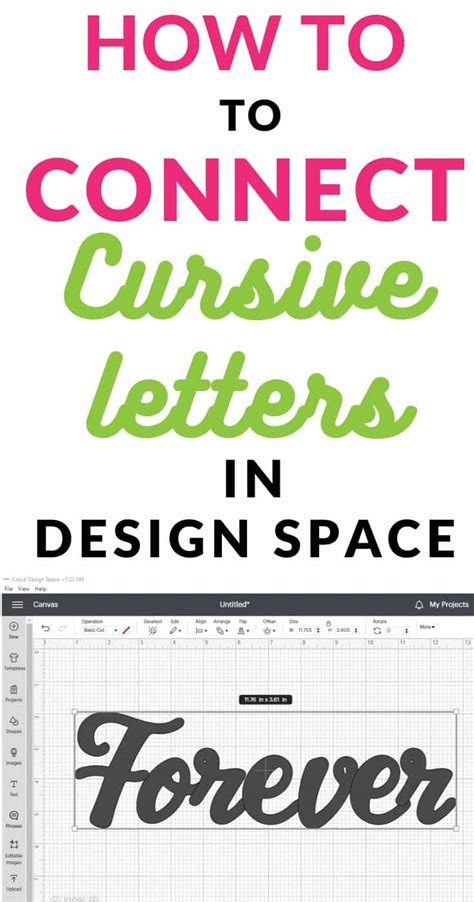 Connect Cursive Letters On Cricut Ds In Less Than 5 Minutes Paper Flo