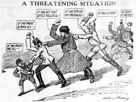 Karikatur Zum Ausbruch Des Ersten Weltkriegs Geschichte Kompakt
